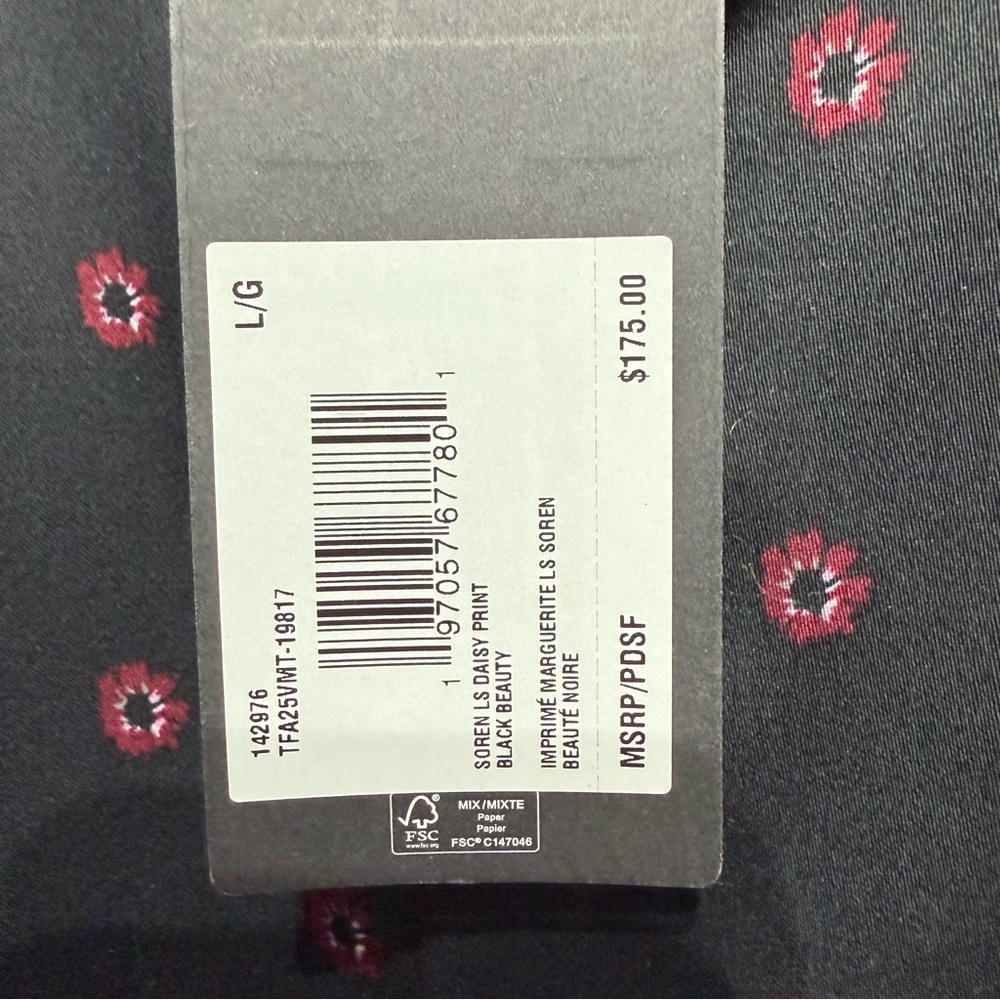 Ted Baker London Men’s Button Down Shirt – Black with Red Geometric Print – L - Picture 5 of 9